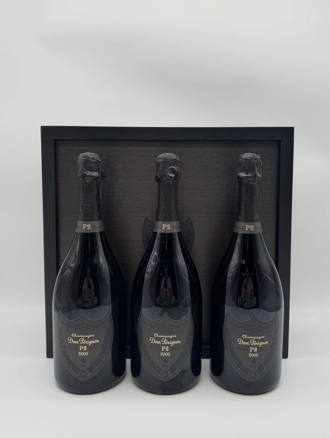 Dom Pérignon Champagne (2000) bottle, labels and packaging for packaging and accessories review