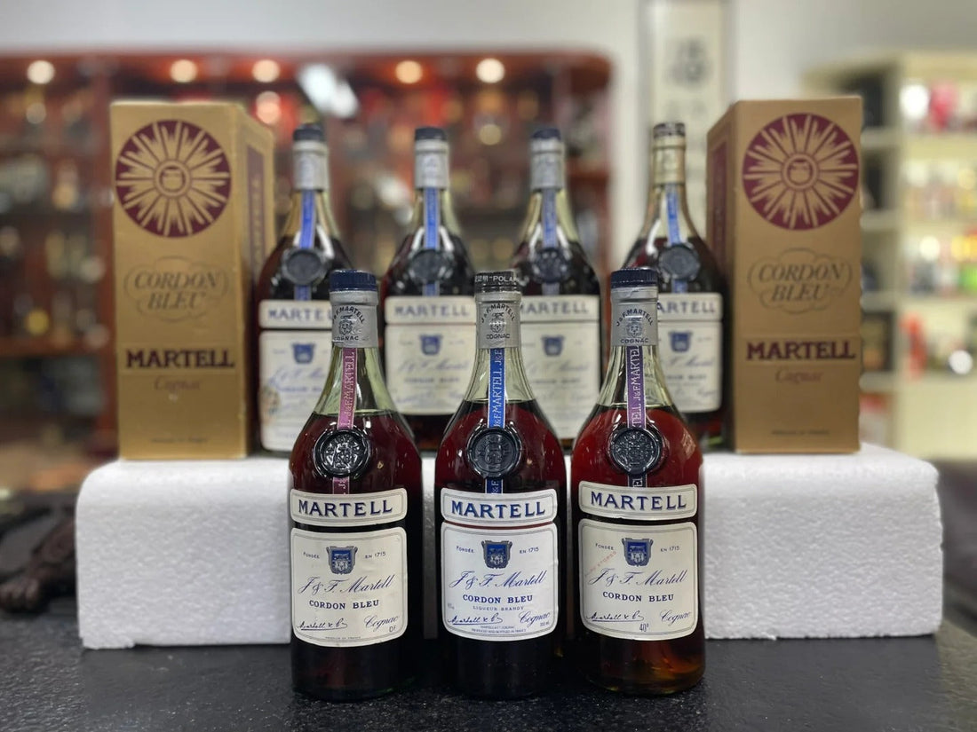 Martell Cordon Bleu bottle, labels and packaging for edition comparison and review