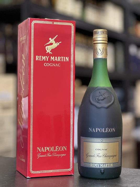 Rémy Napoleon bottles, labels and packaging prepared for edition and condition review