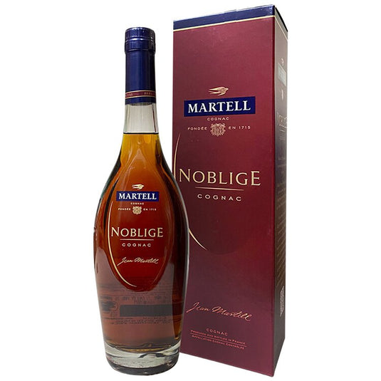 Martell Noblige bottles, labels and packaging prepared for edition and condition review