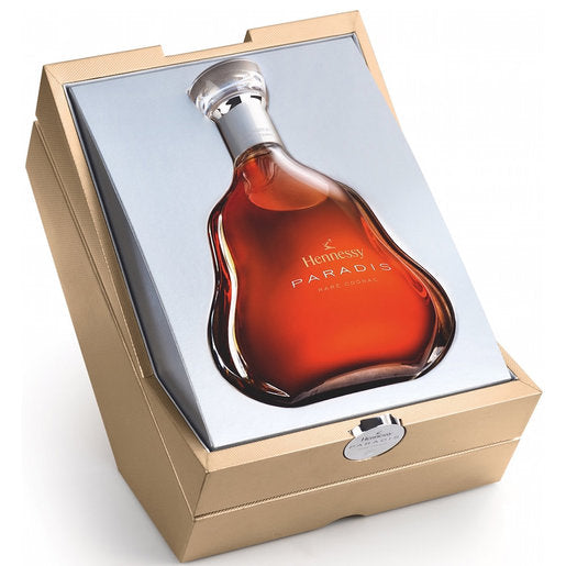 Hennessy Paradis bottles, labels and packaging prepared for edition and condition review