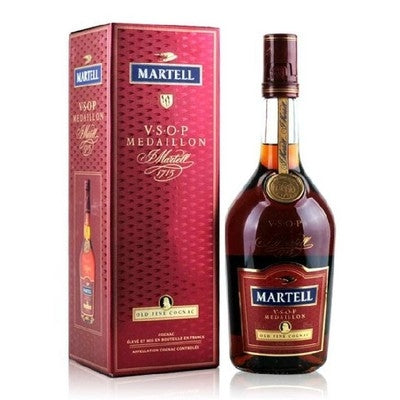 Martell VSOP bottles, labels and packaging prepared for edition and condition review